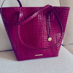 Fuchsia Brahmin tote.